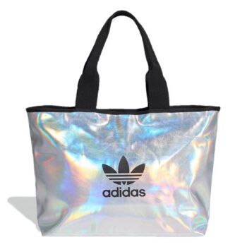 Saco Bolsa Adidas Originals Shopper Methalic Silver Iridescent