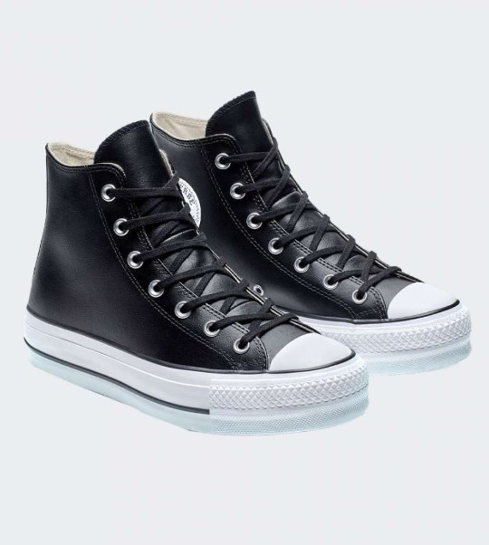 ALL STAR PLATAFORMA ECO LEATHER HI COURO BRANCO - Converse é na Convexo!